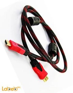 HDMI cable - 1.5 m length - high speed cable - Black and Red