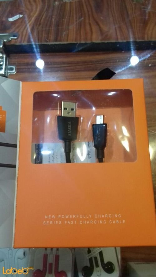 Vidvie Charge\Sync USB Cable - 1M - universal - black - CB401V