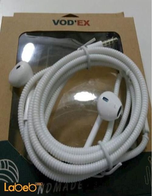 Vod'ex headphones - for iPhone - microphone - White color