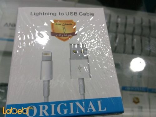 Apple Lightning to USB Cable - 1M - White color - MD818FE\A model