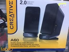 Creative 2.0 Speaker System - 2 channel - black color - A60