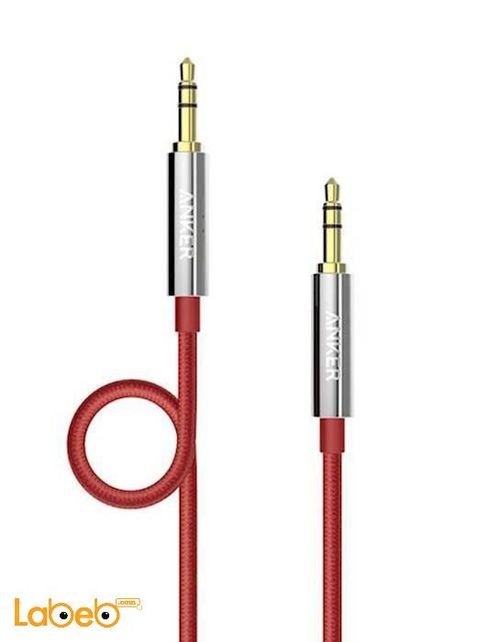 Anker Nylon Braided Auxiliary Audio Cable - 1.2m - red - A7113091