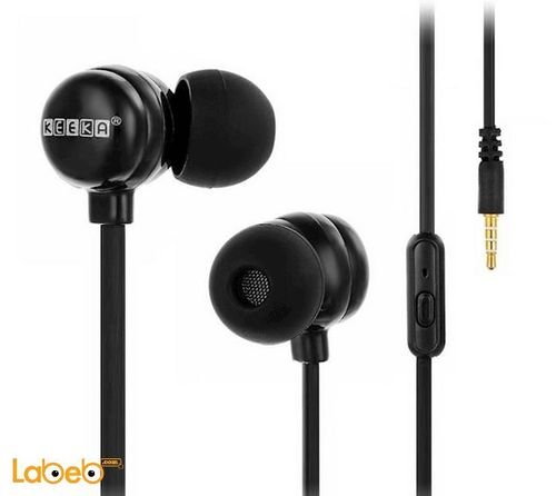 KEEKA headphone - 1.2m - Black color - EE-39 model