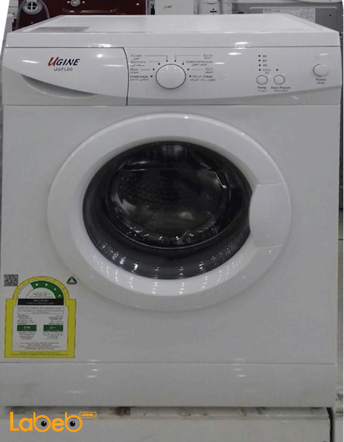 Ugine Front Load Washing Machine - 6Kg - White - UGFL60 model