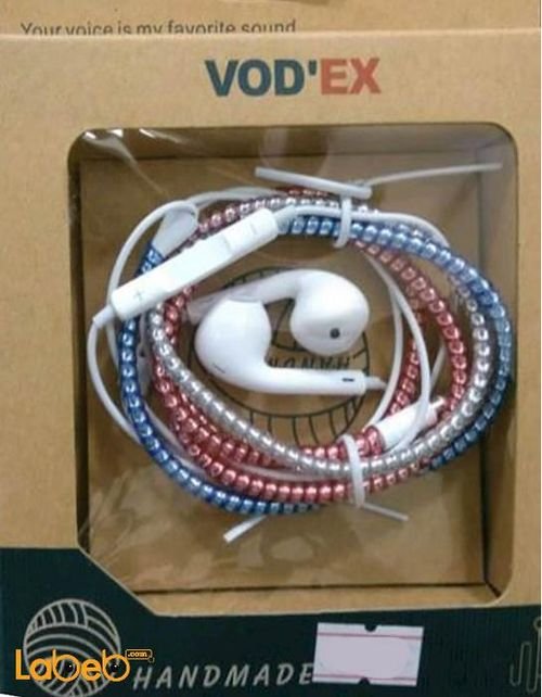 Vod'ex headphones - for all devices - microphone - multi color