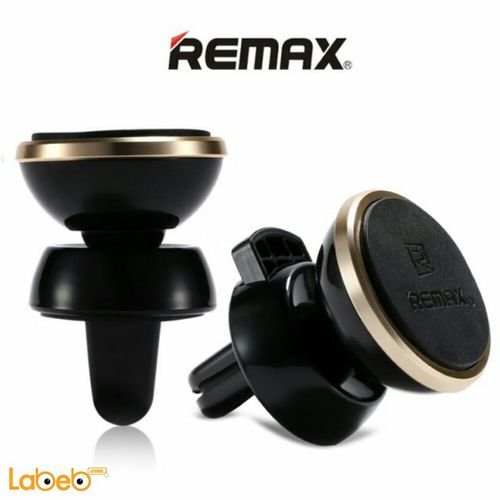 Remax Car Holder - magnet - Black & Gold - Rm-C19 model