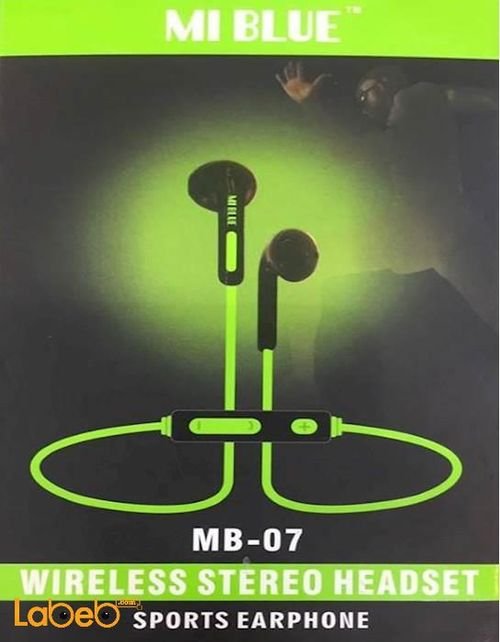 Mi Blue wireless sports stereo headset - v4.1 - green - MB-07
