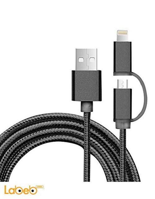 USB charging Cable - for ios & android - 1m - black color