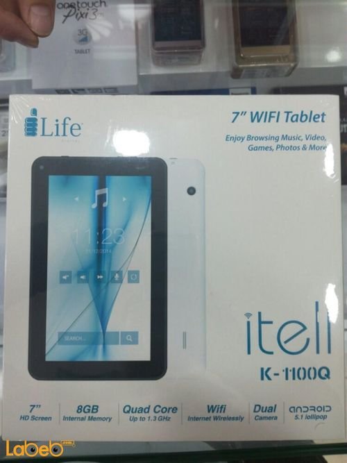 ILIFE iTell K-1100Q tablet - 8GB - Wi-Fi - 7inch - White color