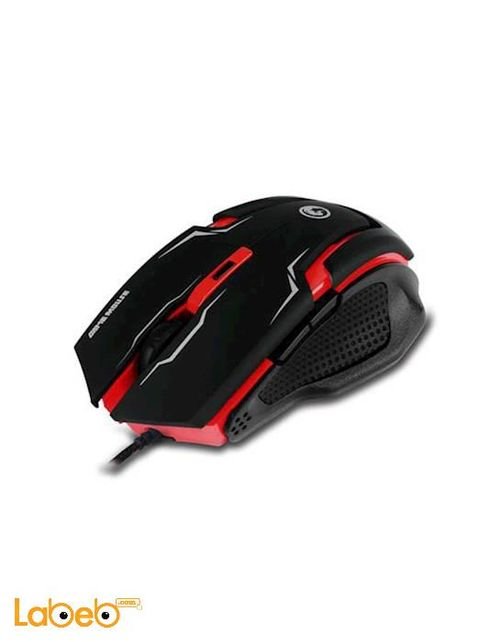 Marvo gaming lighting mouse - USB port - Red & Black - M319 model