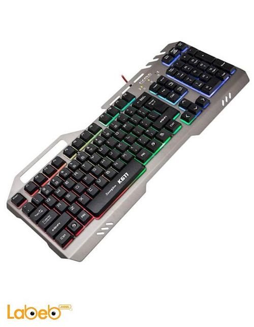 Marvo keyboard gaming - USB2.0 port - Black - K611 model