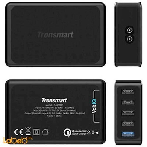 Tronsmart VoltiQ - 5 ports USB - Black Color - TS-UC5PC