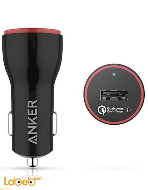 Anker PowerDrive+1 Car Charger - USB3.0 Port - Black - A2210011