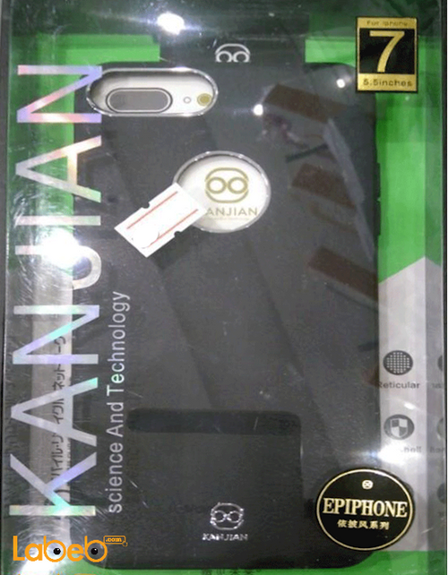 kanjian back cover - for iPhone 7 plus smartphone - black color