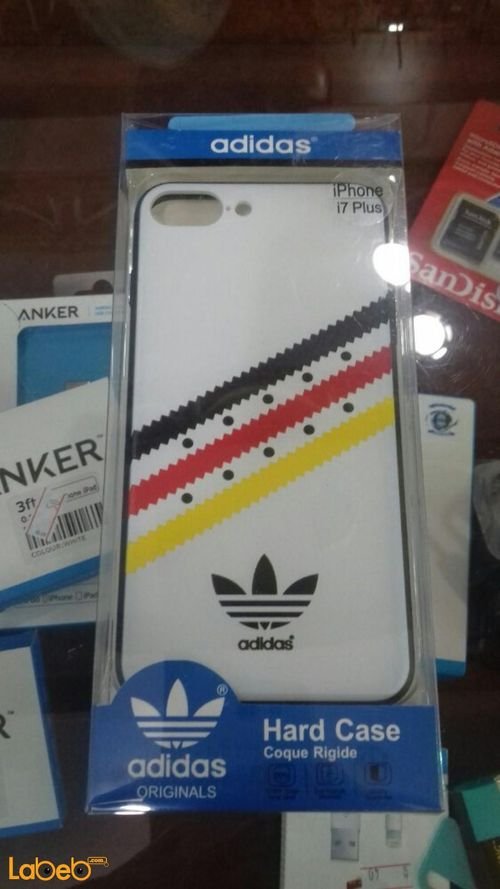 Adidas mobile back cover - for iphone 7 plus - white& Adidas logo