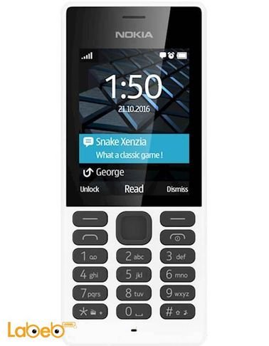 Nokia 150 mobile - 2.4 inch - Dual Sim - white color - RM1190