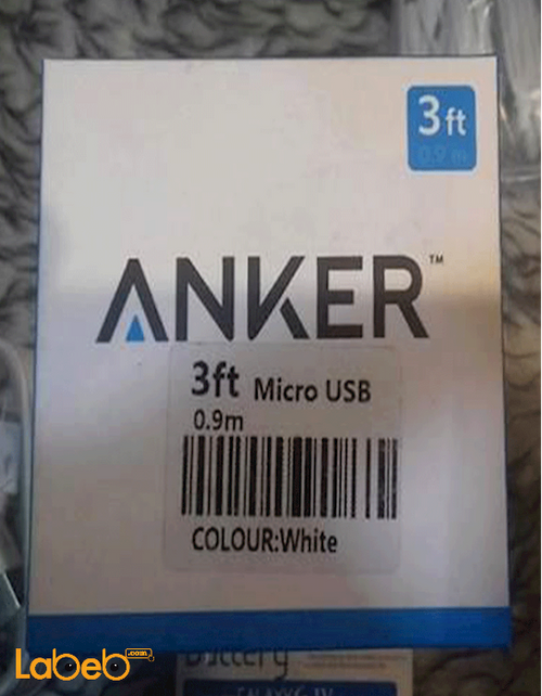 Anker micro USB Cable - for Android - 0.9m - white - A8112