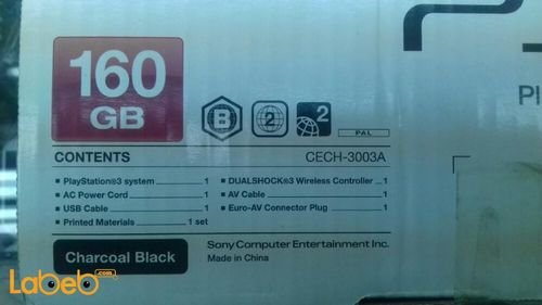 Sony PlayStation 3 Slim - 160GB - Charcoal Black - CECH-3003A