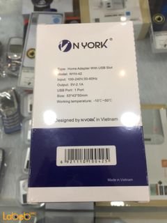 شاحن حائط Nyork - لأجهزة سامسونج - USB - لون أبيض - NYH-42