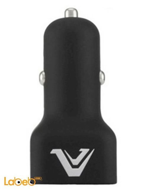 Votec mini dual port car charger - 2.1 Amps - Black color