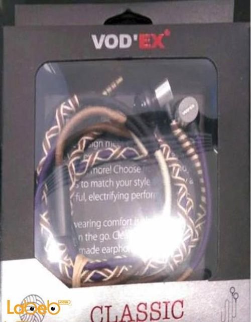 Vod'ex Classic headphones - for all devices - microphone - black