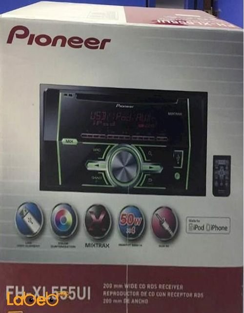 Pioneer 200mm wide CD RDS Receiver - 200Watt - USB - FH-XL555UI