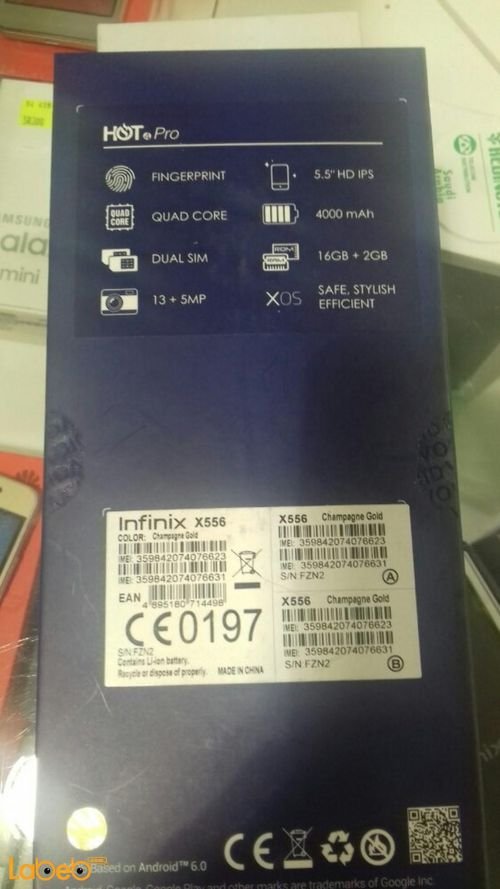 Infinix X556 smartphone - 16GB - Dual sim - 5.5inch - Grey color