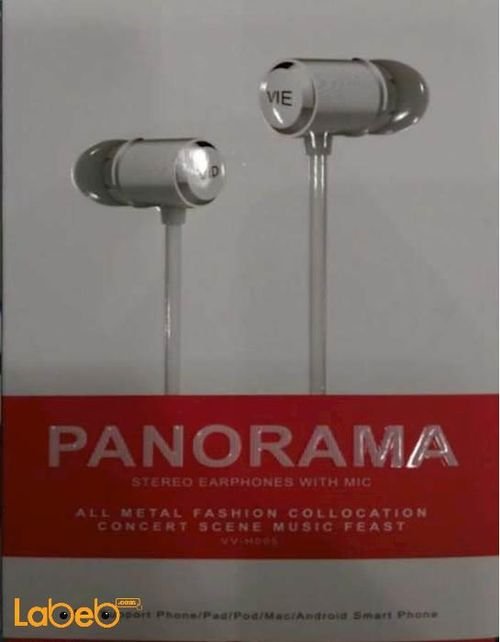 Vidvie Panorama stereo earphones - with mic - Black - VV-H005