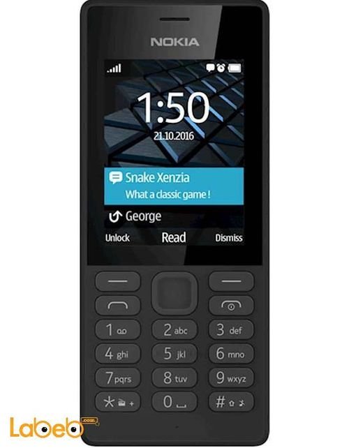 Nokia 150 dual sim - 2.4 inch - Black color - RM-1190 model