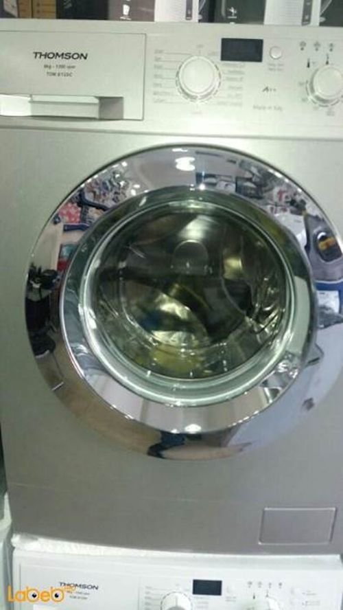Thomson Front Load Washing Machine - 8Kg - Silver - TOM8/12SC