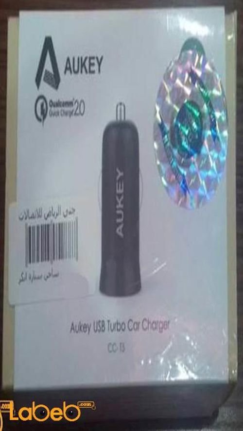 AUKEY USB Turbo Car Charger - Universal - Black color - CC-T5