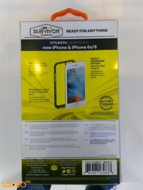 Griffin Survivor Clear - for iPhone 6S/ 6 - clear - GB42312 model
