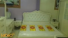 Bedroom - 7 pieces - Malaysian Wood - ivory white - 2x2m bed size