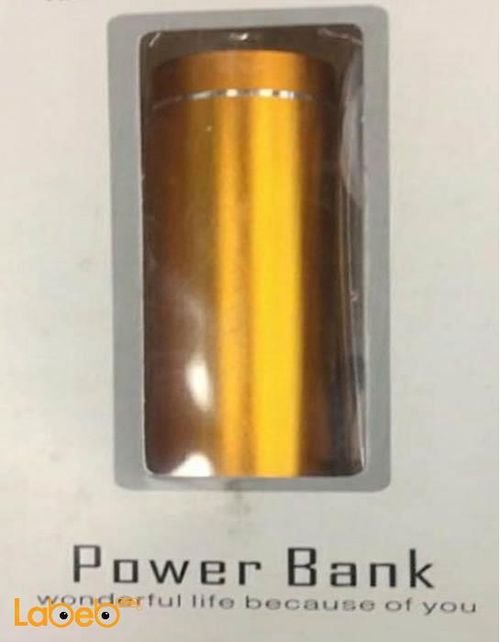 Powerful power bank - 3000mAh fit android and iPhone devices - gold