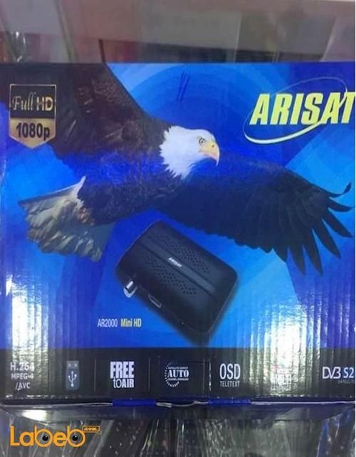 رسيفر Arisat - فل اتش دي 1080 بكسل - منفذ USB - موديل AR2000