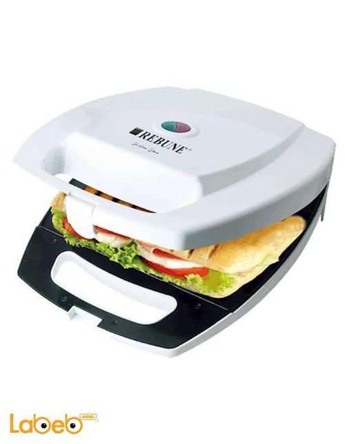Rebune electric 4 Slice sandwich maker - 1400W - White - RE_5_013