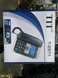 هاتف منزلي نوع TIT - مع كاشف للأرقام - لون سيلفر - موديل T_9911