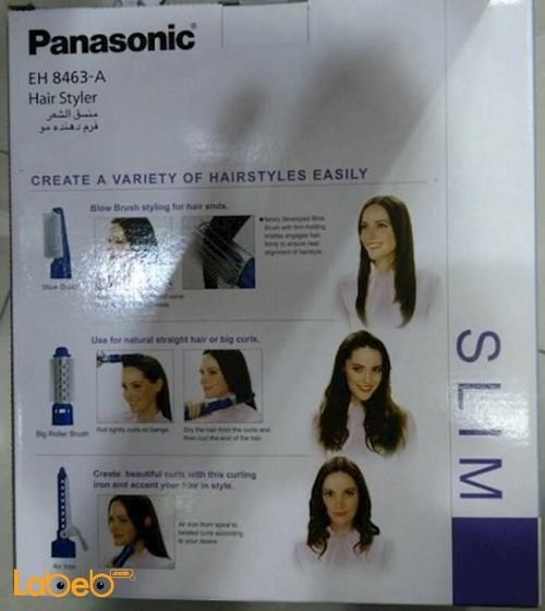 Panasonic Hair Styler - 650Watt - Blue color - EH8463_A model