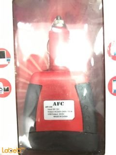 محول كهرباء للسيارة AFC For Car - أحمر - موديل 150W