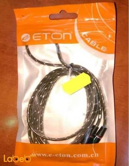 ETON Cable - Black Colour - 1.5 m - ET-37Q Model
