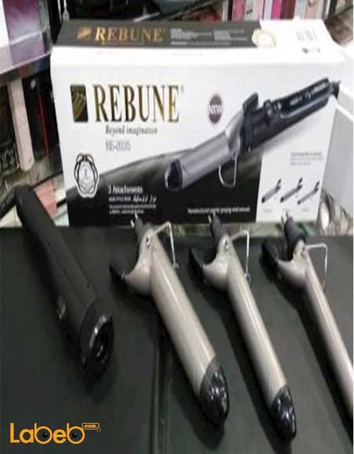 REBUNE soft curl - RE_2035 model - black color - 3 pices