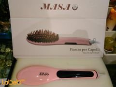 مشط شعر كهربائي MASA - قدرة 40 واط - لون وردي - موديل 2016