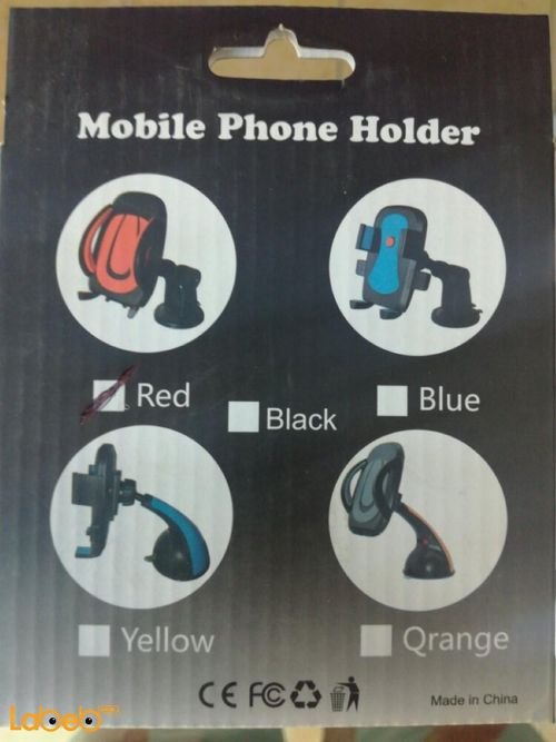 Mobile Phone Holder - Red color - 100mm - Universal