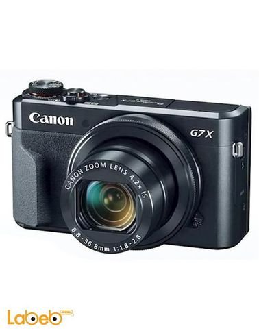 كاميرا كانون الرقمية - حجم 3 انش - لون أسود - PowerShot G7X Mark II كاميرا كانون الرقمية - حجم 3 انش - لون أسود - PowerShot G7X Mark II