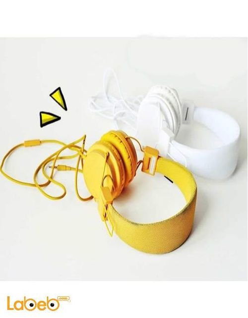 SilverCrest Headphones - Cable Length 150cm - Yellow color