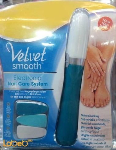 ماكينة Velvet smooth - للعناية باظافر اليدين والقدم - لون أزرق