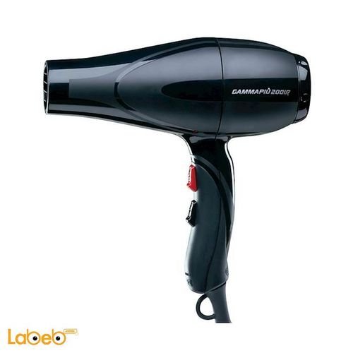 Gamma Piu Hair Dryer - 1800-2100W - Black color - R 2001
