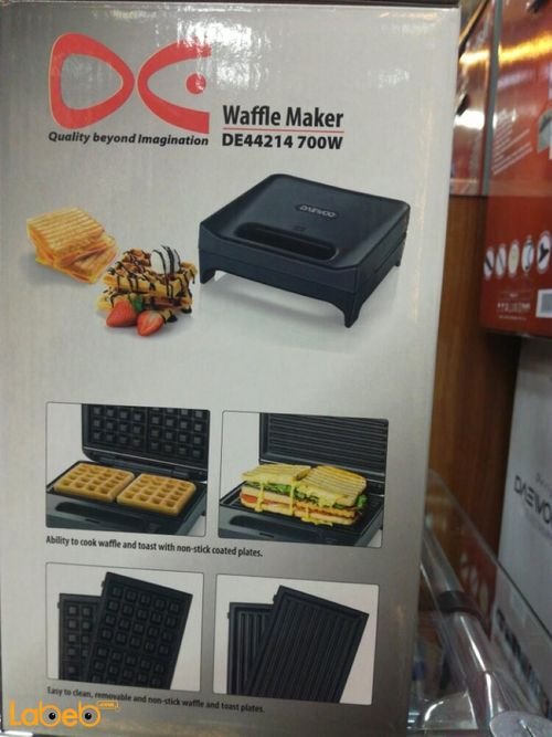 Daewoo Waffle maker - 700W - non stick plates - DE44214