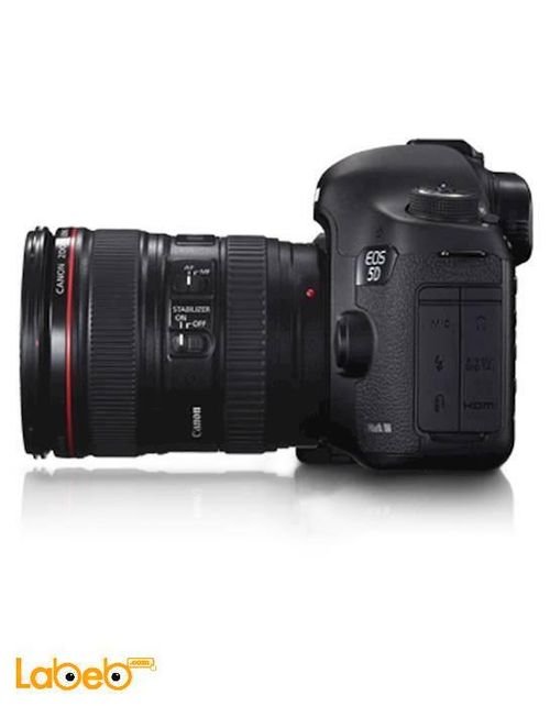 كاميرا كانون الرقمية - حجم 3.2 انش - أسود - موديل EOS 5D Mark III KIT