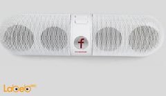 مكبر صوت محمول Fivestar - منفذ USB - راديو FM - أبيض - F-808